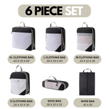 PackSmart: 6-Piece Expandable Compression Cube Set