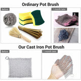 Stainless Steel Cast Iron Scrubber