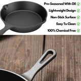 Cast Iron PRO 3-Piece Skillet Set